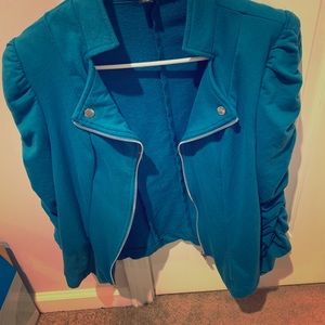 Fun turquoise blazer